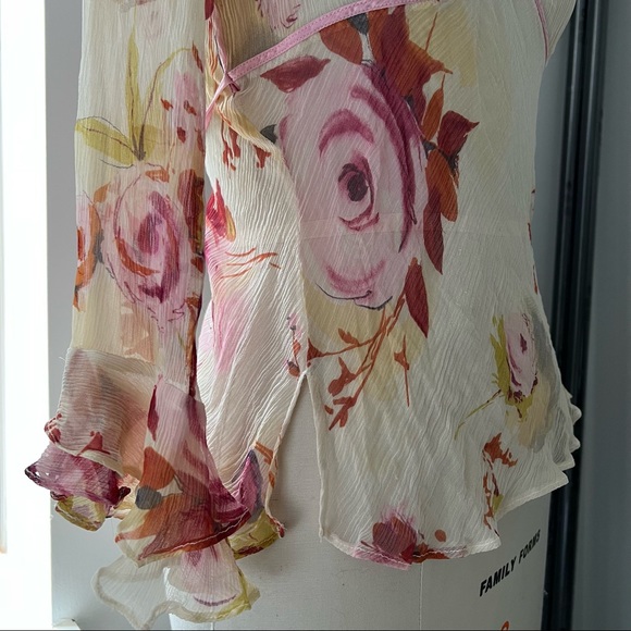 Y2K Long sleeve Floral Shirt - Picture 4 of 5